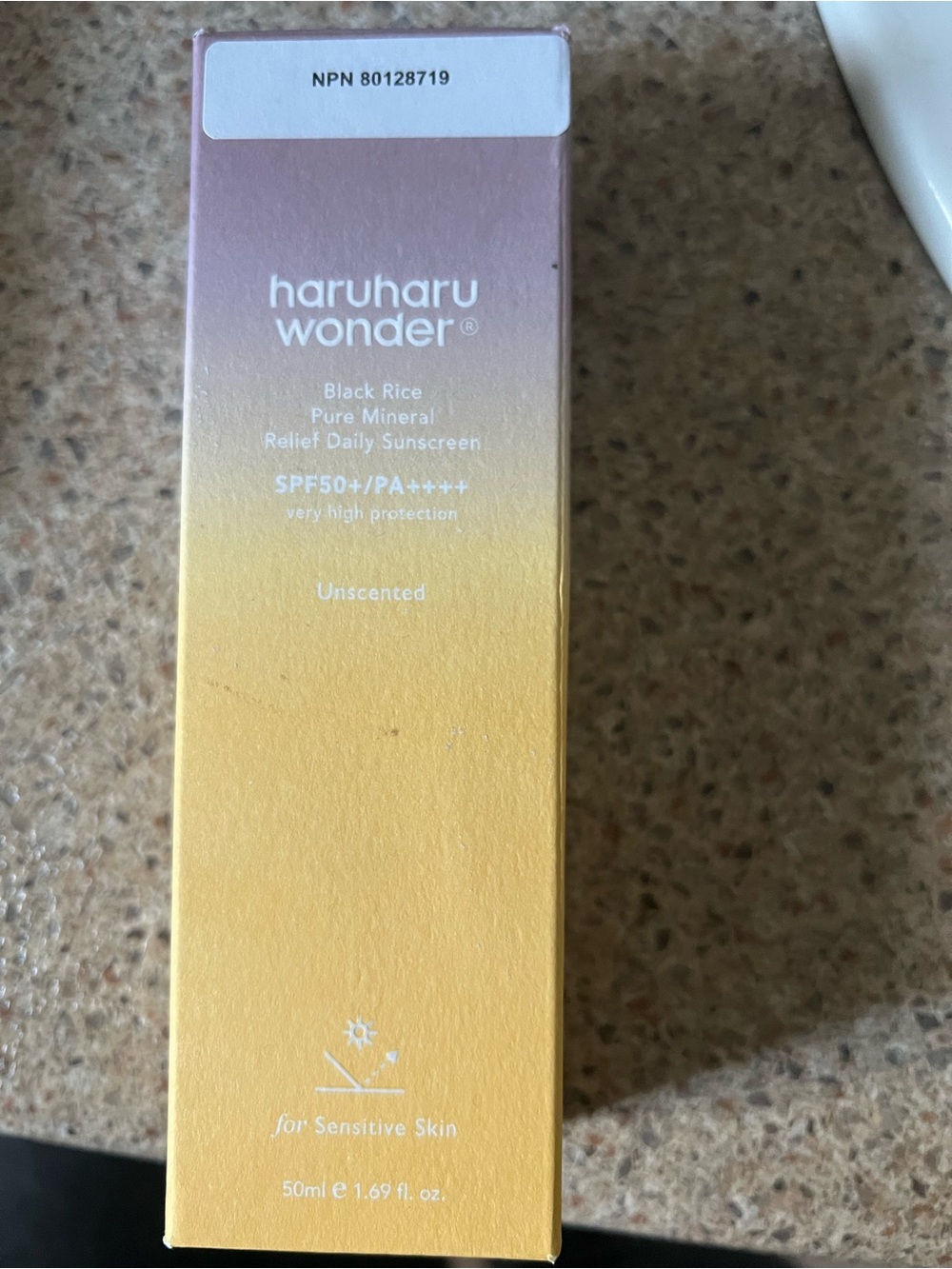 Haruharu Wonder Black Rice Mineral Daily Sunscreen SPF50+ - Unscented 50ml BNIB